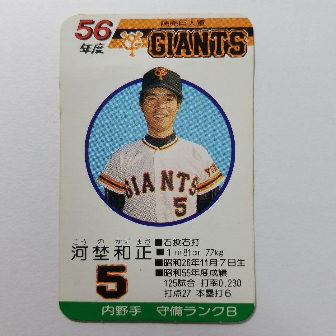 タカラ プロ野球カード 昭和56年 河埜和正 - メルカリ
