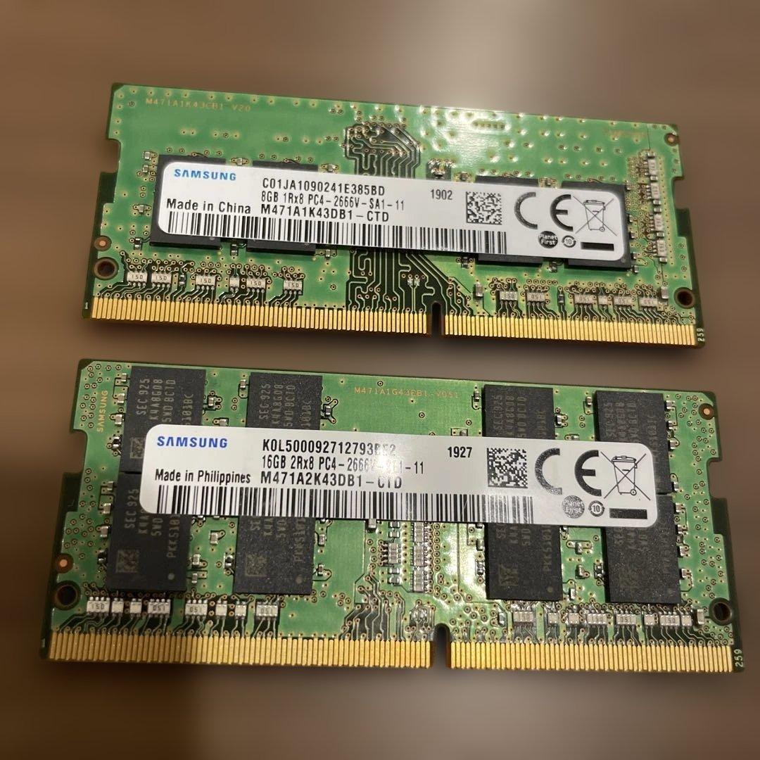 Samsung PC4-2666V 16GB×2=32GB ZYX2201960391
