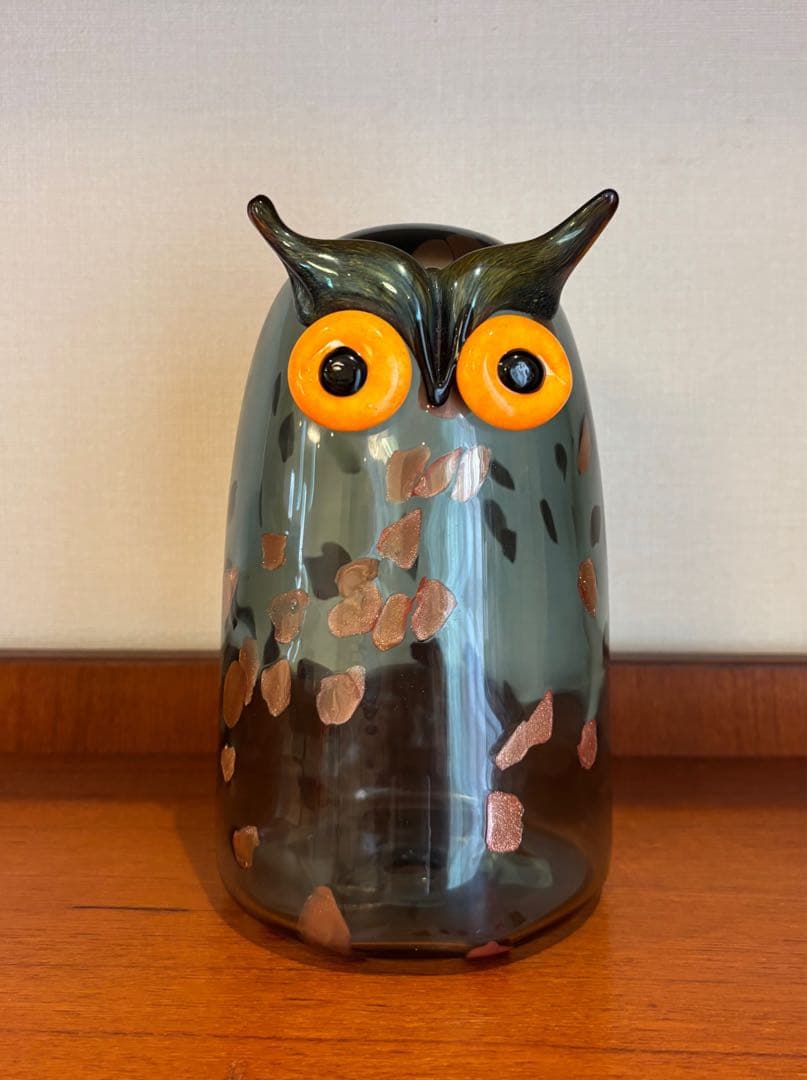  イッタラ 長耳のフクロウ　トラフズク フクロウ　専用箱付 Oiva Toikka オイバ・トイッカ iittala 長耳フクロウ Long-eared