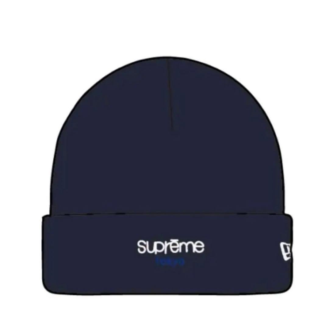 日本限定　Supreme x New Era Classic Logo Shop SUPREME x New Era Mesh Box Logo Fitted Hat Cap BLACK 7 1/8 NEW! S