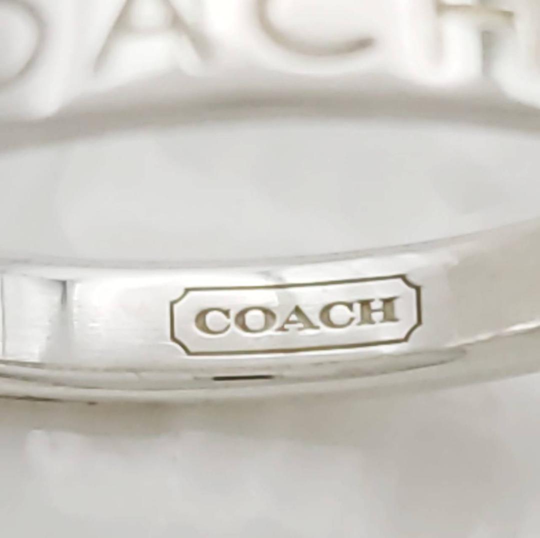 極美品】✨コーチ リング14.5号 ロゴ ノーツ シルバー COACH 指輪