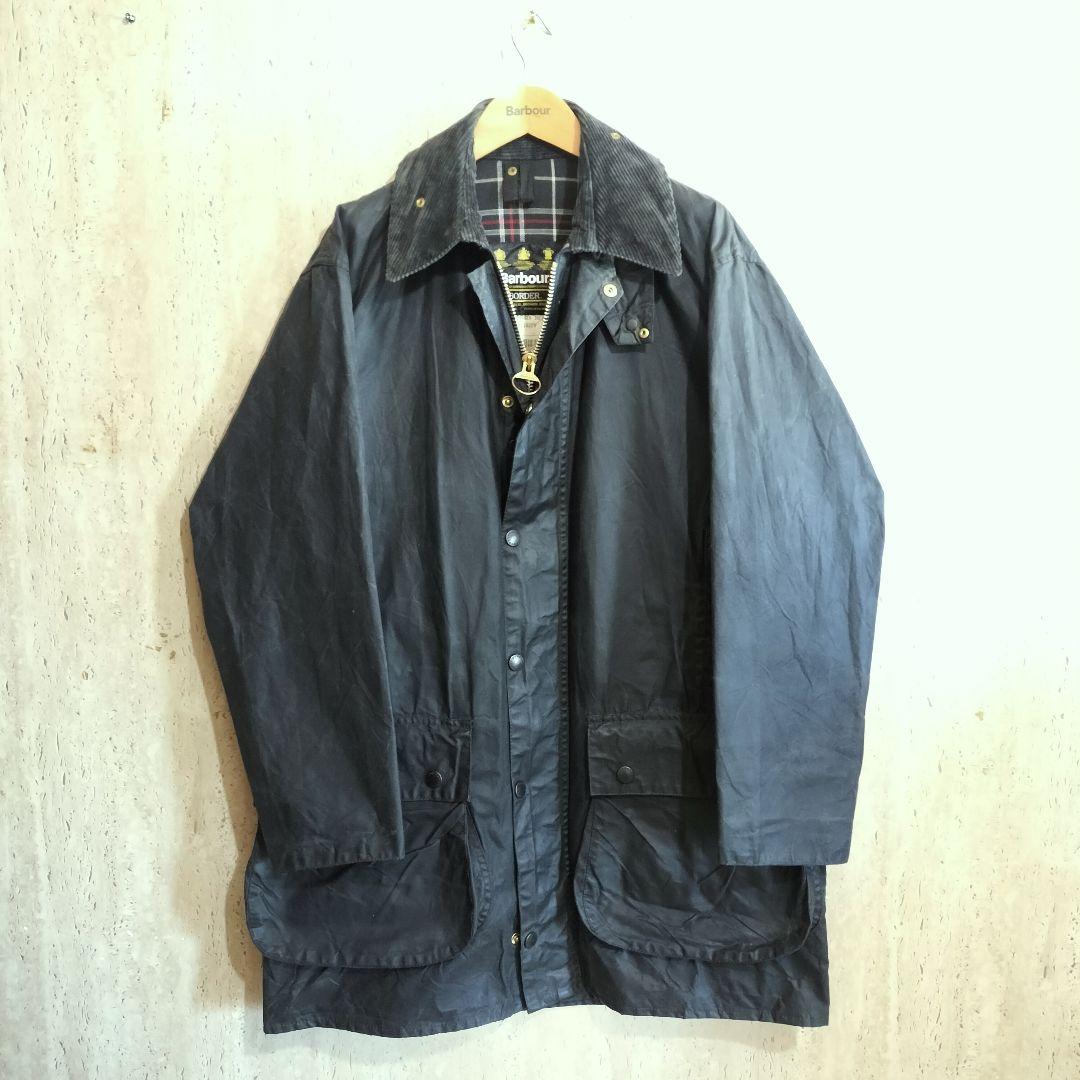 90s Barbour border c40 バブアー ボーダー ネイビー - メルカリ