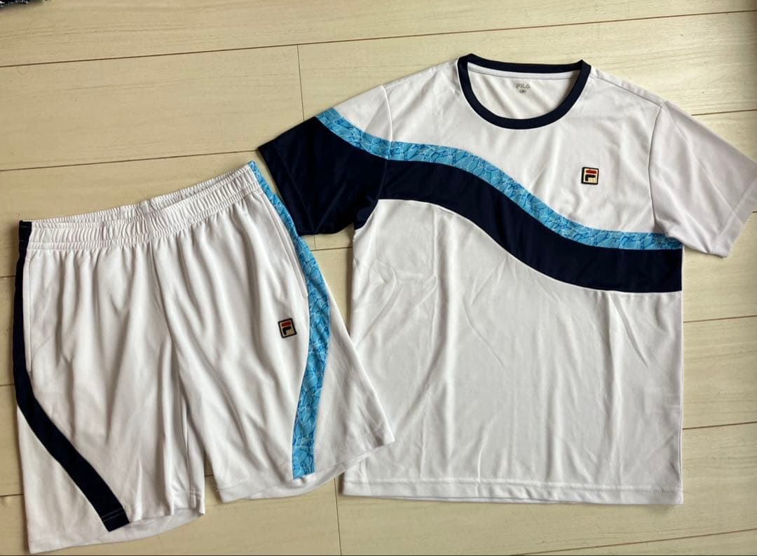メンズM 美品 FILAフィラ テニスウェア上下セットアップ FILA（フィラ） 特価 ジャージ メンズ 上下 セットアップ 運動着 長袖