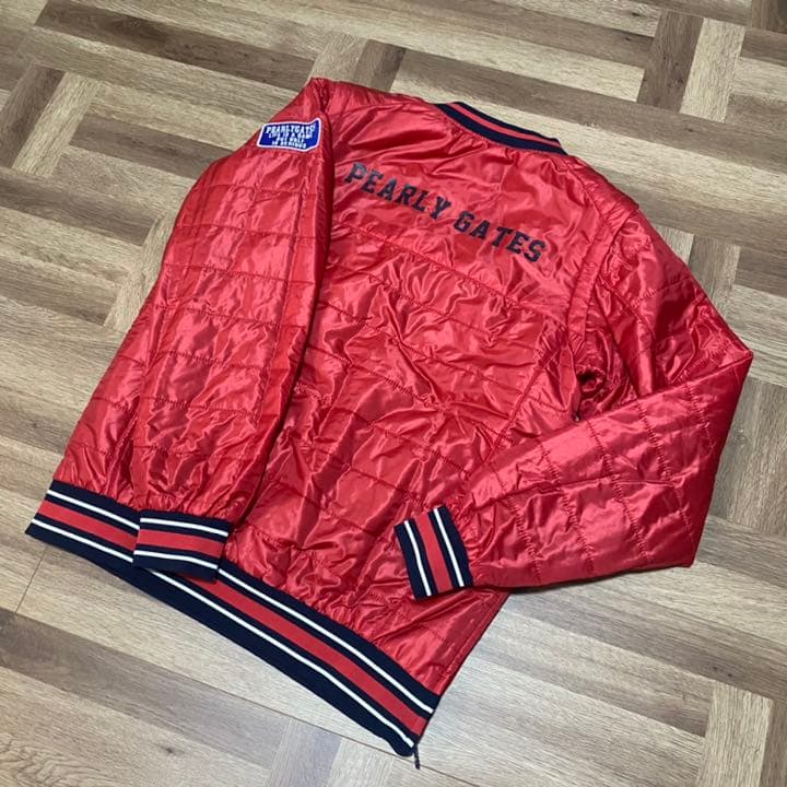 パーリーゲイツ♡4wayスニード♡中綿♡ネイビー✖️レッド♡Mの通販は