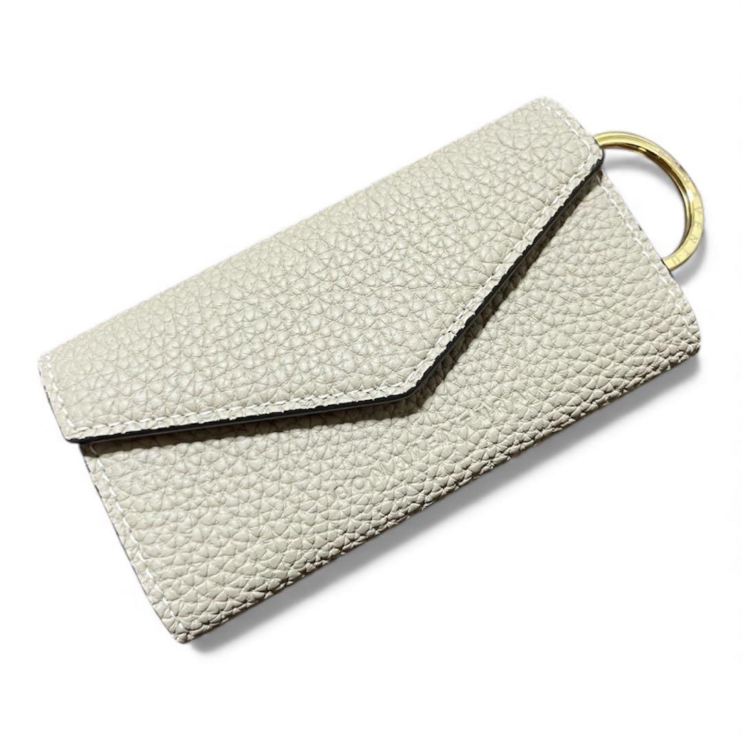 【極美品】ボナベンチュラ BONAVENTURA キーケース グレージュ✖️ピンク BONAVENTURA(ボナベンチュラ)｜【UNISEX】ラウンドジップ スマートキー