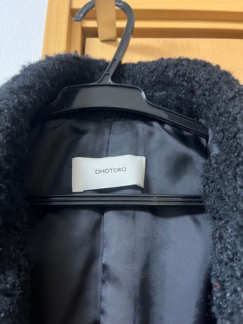 OHOTORO Boucle 2way Half Coat ブラック - メルカリ