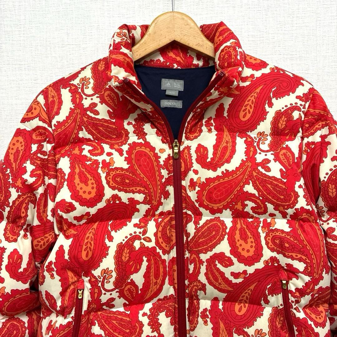 アディダス adiqure ゴルフ ペイズリー ダウンジャケット