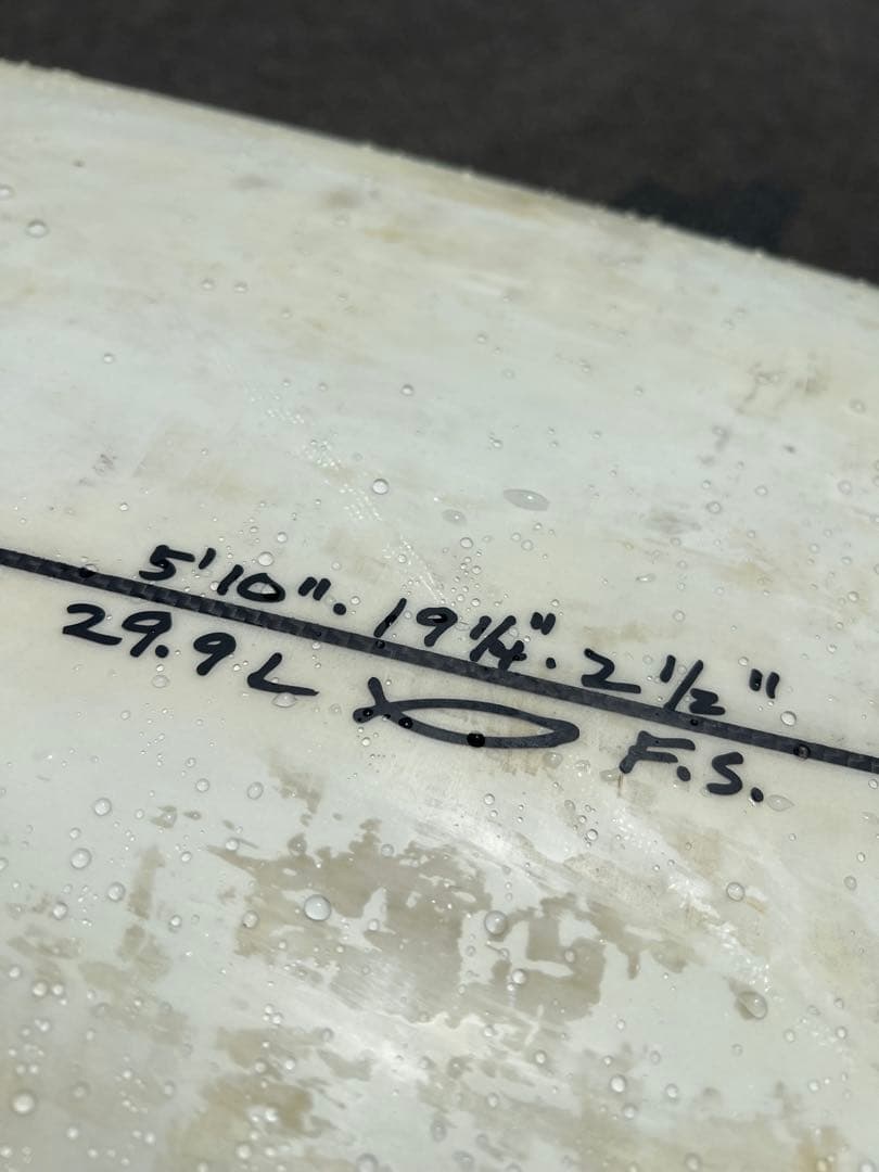 ALMERRICK FREDSTUBBLEショートボード 5'10