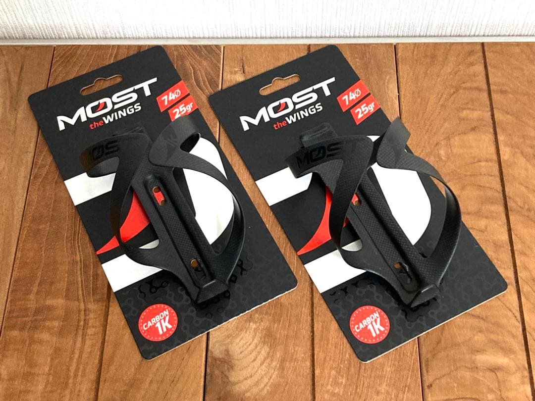 MOST THE WINGS フルカーボンボトルケー ジ　2個セット MOST ( モスト ) ボトルケージ THE WINGS FULL CARBON BOTTLE CAGE