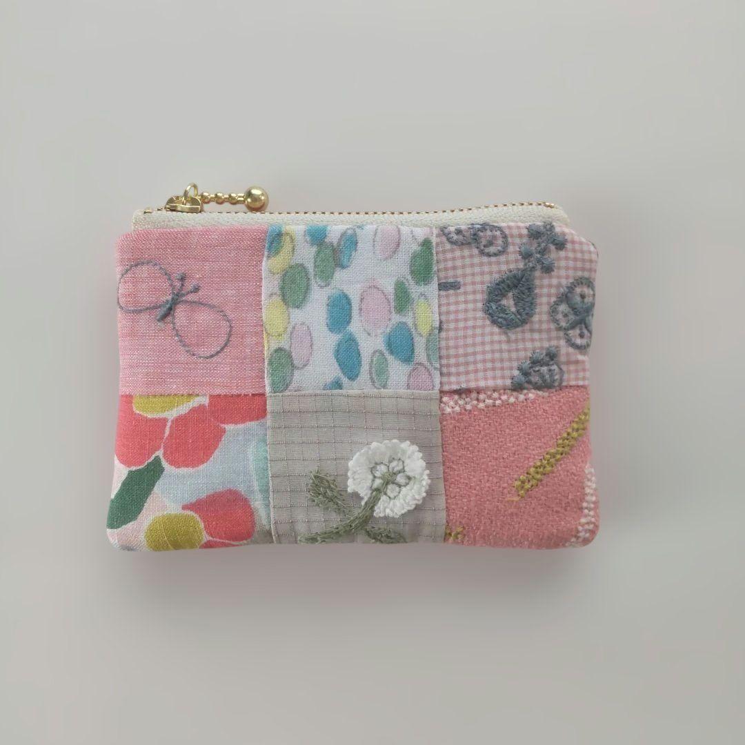 ミナペルホネン ハンドメイド パッチワーク ミニポーチ - メルカリ