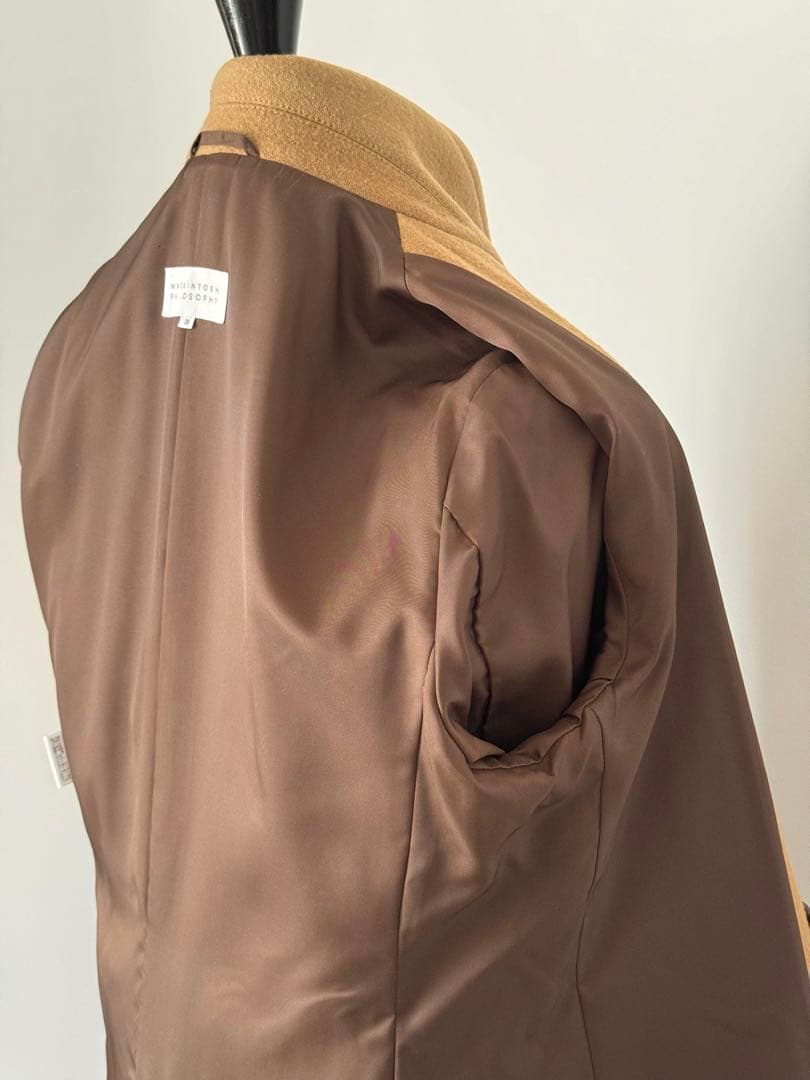 マッキントッシュ フィロソフィー ・キャメルポロコート サイズ38