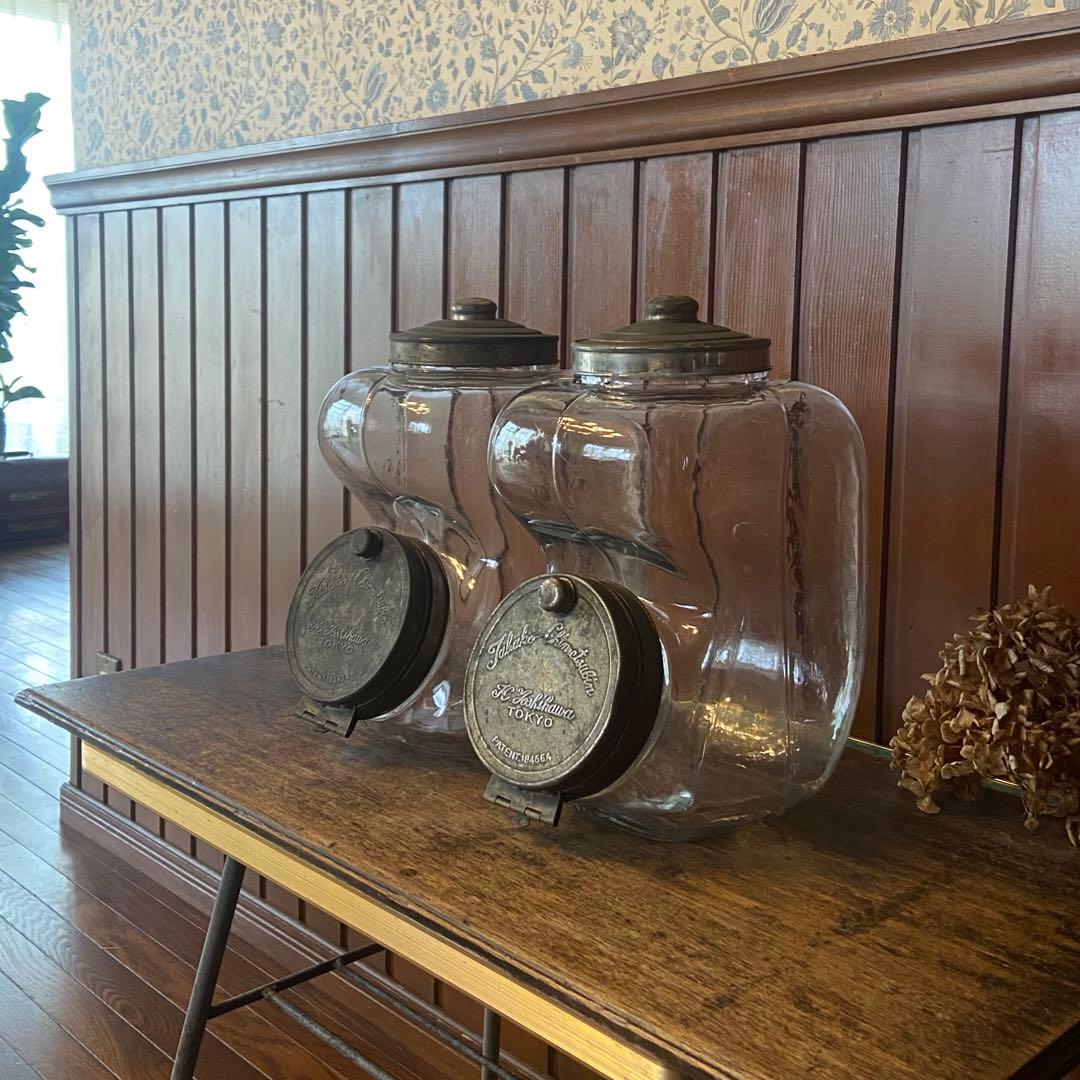 駄菓子屋瓶4個セット アンティークshop 什器