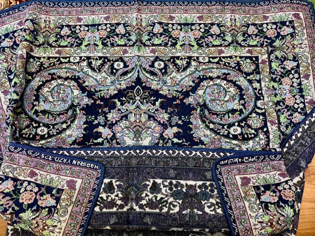 ペルシャ ザルバフト ヤズド キリム シーツ150cm x 200cm - メルカリ