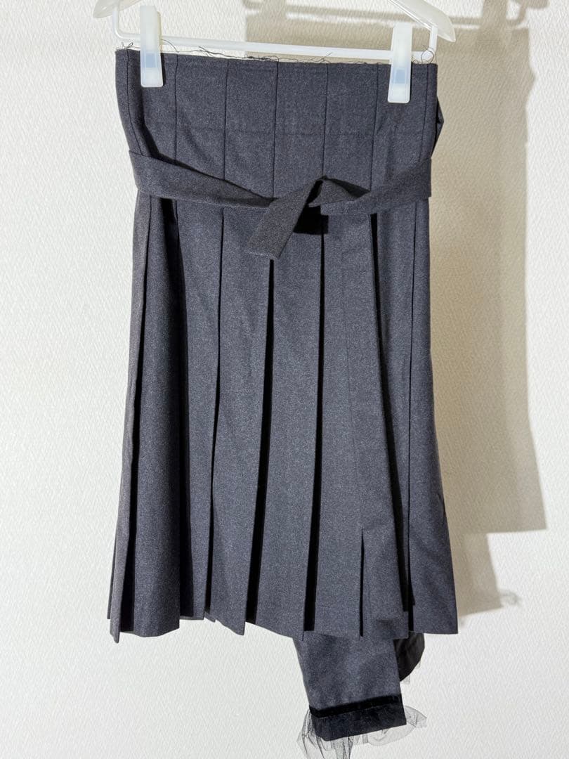 コムデギャルソン 05aw プリーツ巻きスカート トリココムデギャルソンtricot COMME des GARCONS ウールプリーツ