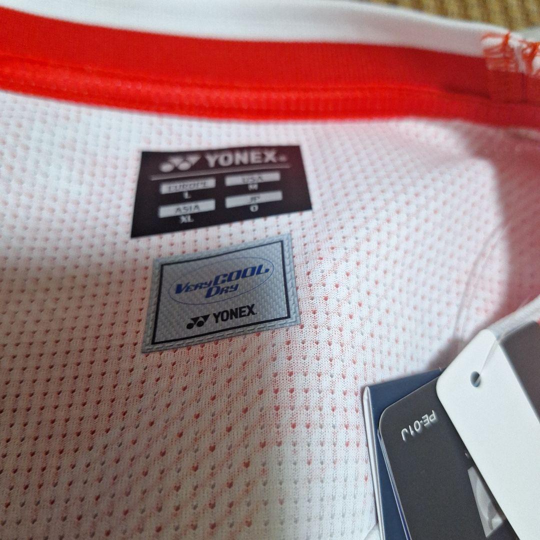 新品未使用YONEX ビアクセルセンモデル ゲームシャツ レッド - メルカリ