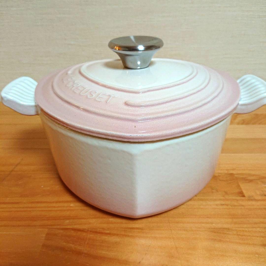 ルクルーゼ ココットダムール ハート パウダーピンク