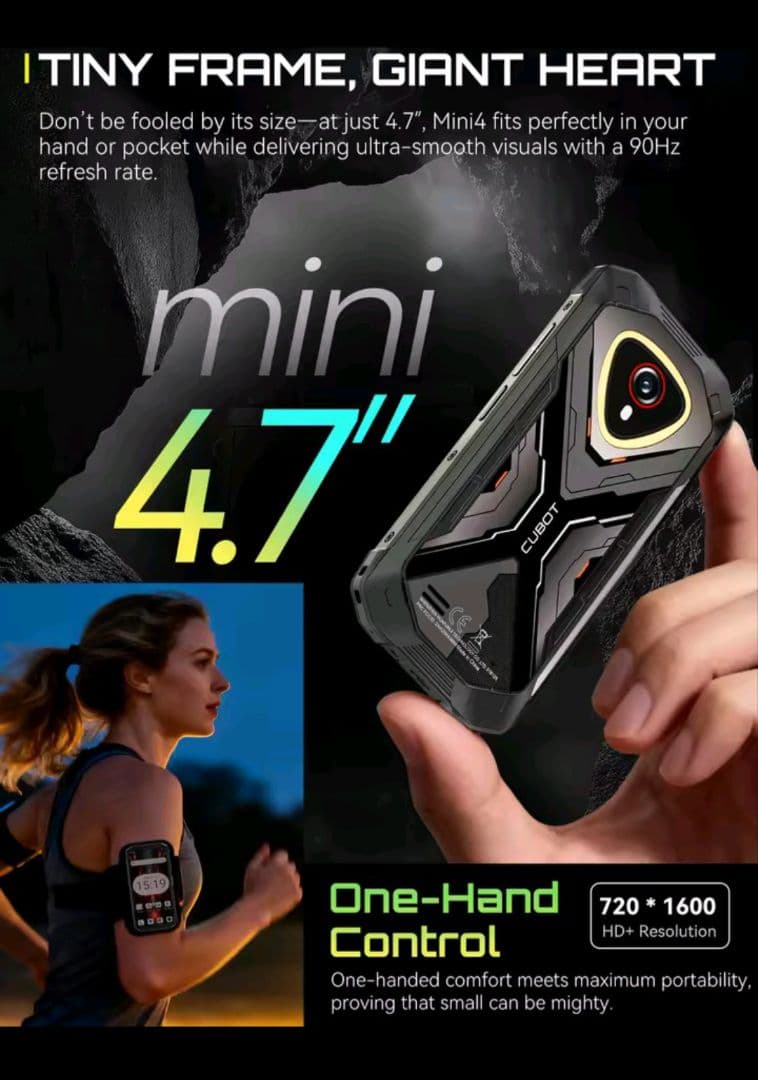cubot kingkong mini4 タフネス シムフリーAndroid15