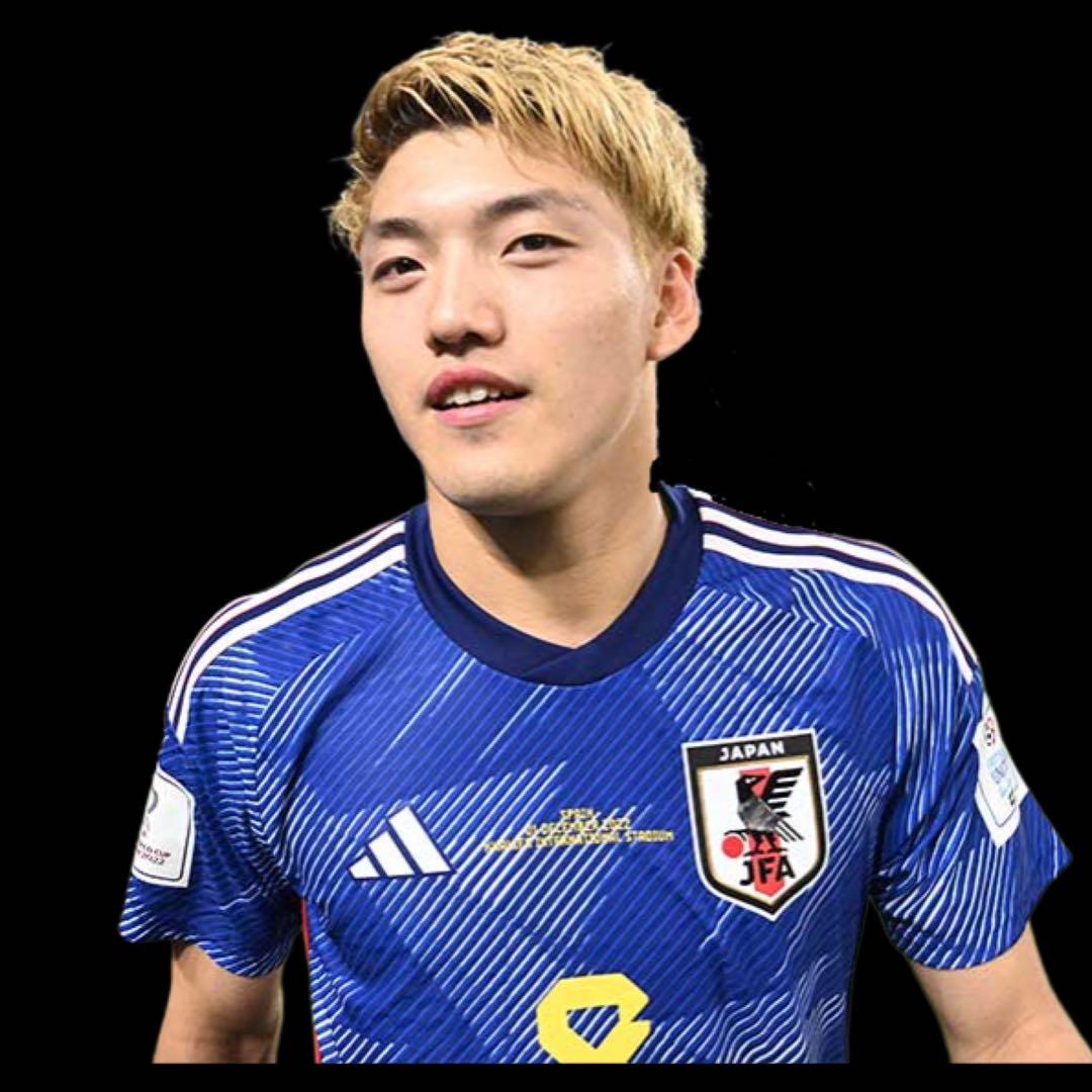 日本代表 堂安律 レプリカユニフォーム XL 対スペインマーク、WCパッチ