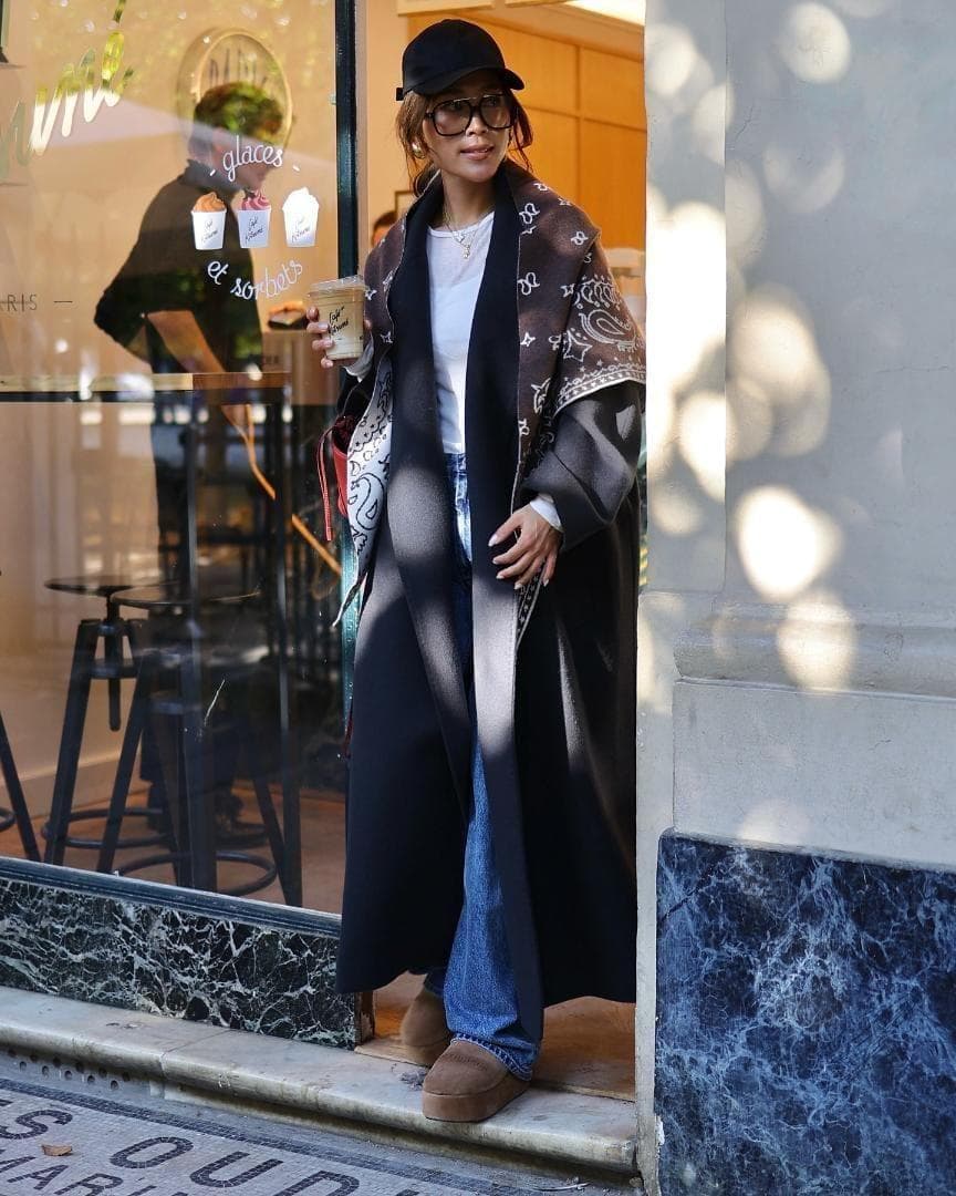 即日発送 Gypsohila Paisley Knit Stole ブラウン - メルカリ