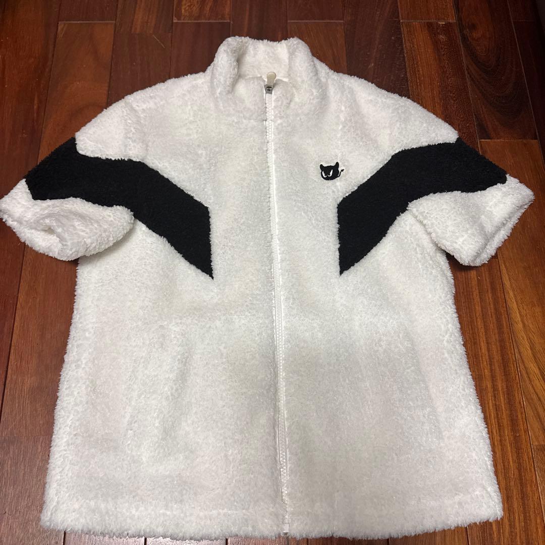 WAAC フリース 半袖ジャケット WAAC X JONES】WOMEN レトロフリースプルオーバー ブラック