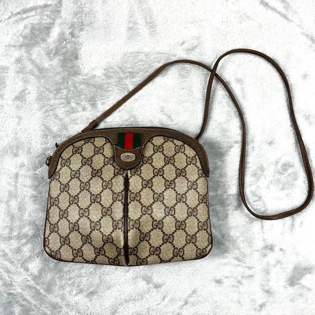 Gucci グッチ ショルダーバッグ GG シェリーライン 肩掛け◯ GUCCI（グッチ） オールドグッチ シェリーライン ショルダーバッグ
