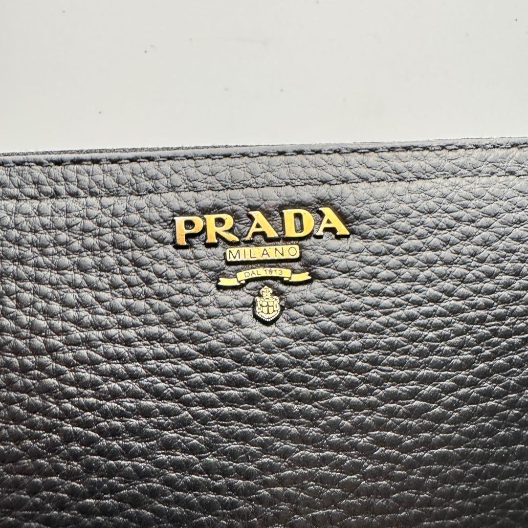 極上美品】221 PRADA プラダL字ファスナー 長財布