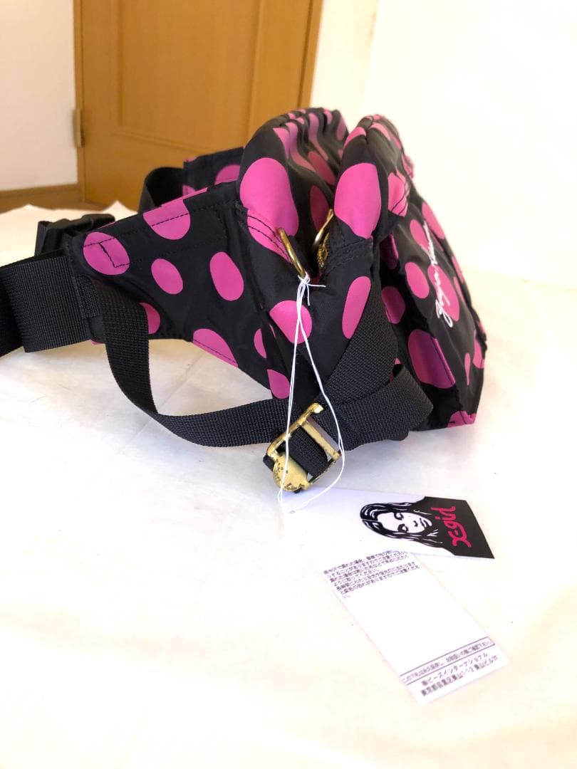 激美品 ポーター 草間彌生 ウエスト ポーチ ボディー バッグ タンカー 旅行