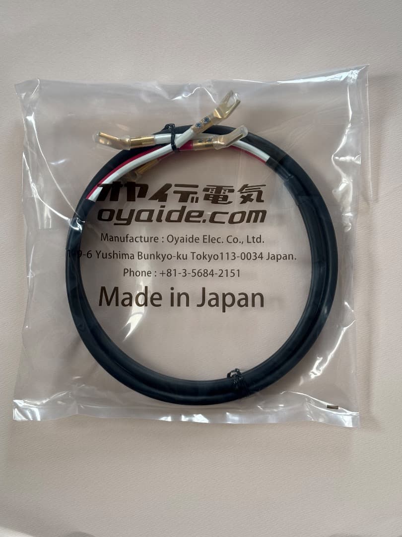オヤイデ スピーカーケーブル ACROSS 3000 SGY 1.5m Yラグ