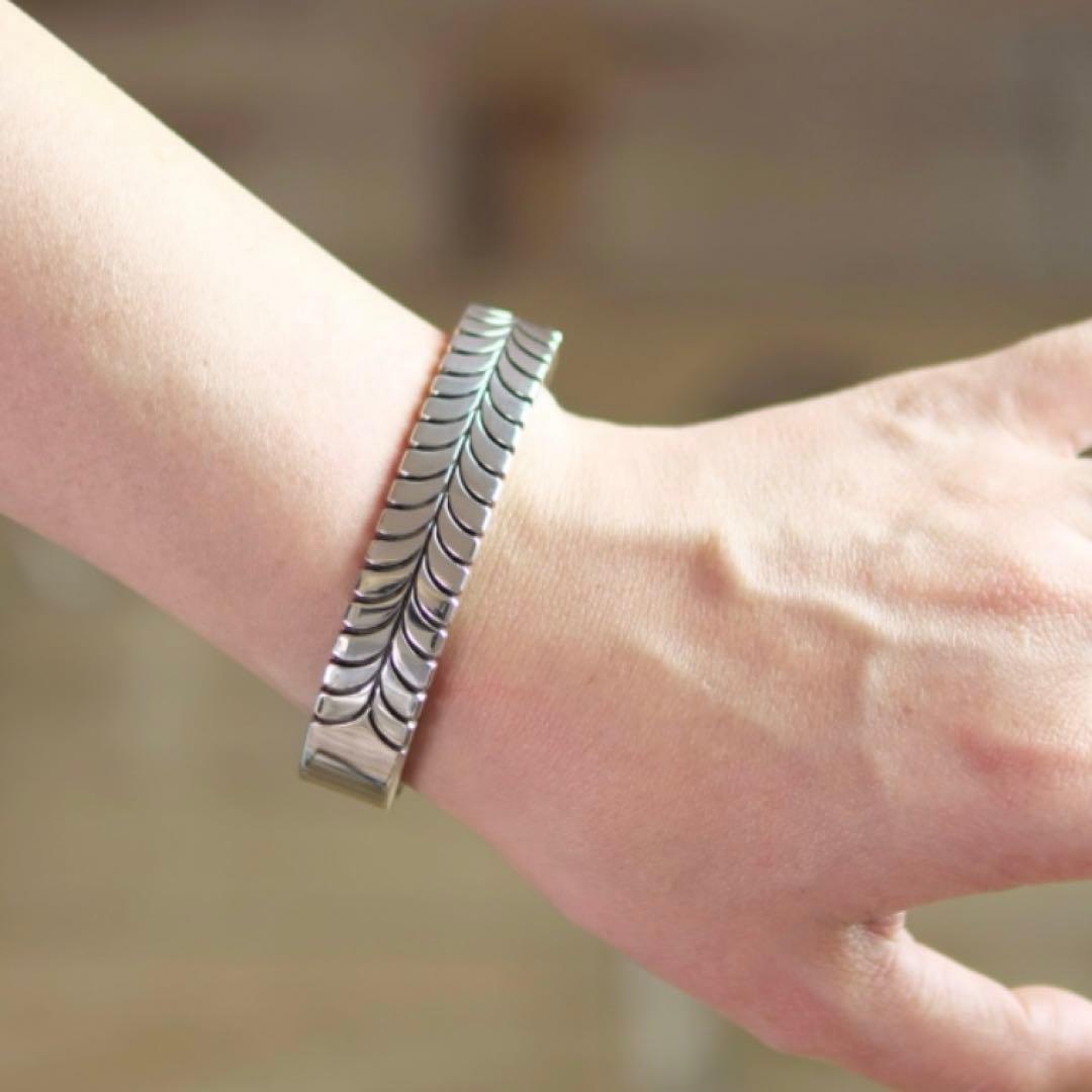 ✨1点もの✨バングル スティーブイエローホース シルバー 146mm ナバホ