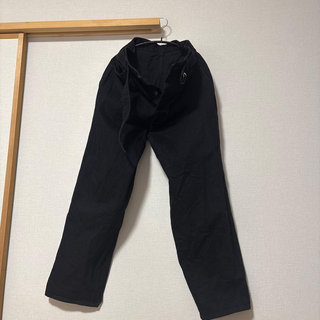 O*.様 COMOLI 25aw ベルテッドデニム COMOLI（コモリ） COMOLI 25AW ブラックデニム ベルテッドパンツ