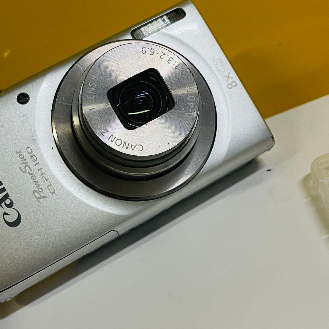 デジカメ Canon PowerShot ELPH180 動作品SDカード付き