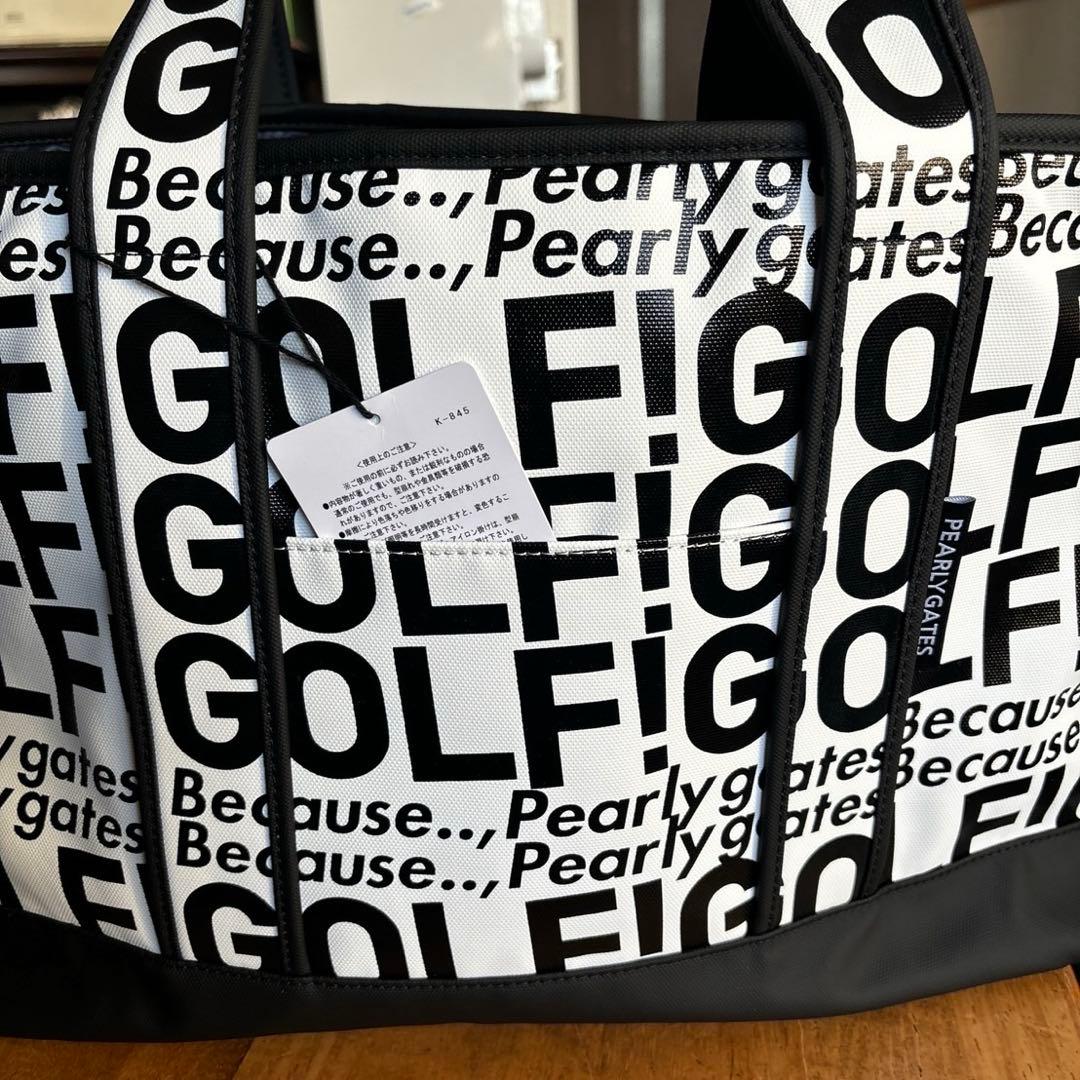 パーリーゲイツ PGGゴルフロゴロッカーBAGブラック×ホワイト