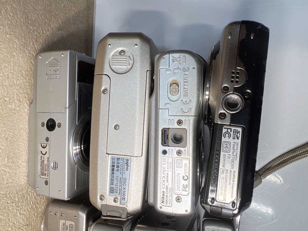 コンパクトデジタルカメラ12台セット、ジャンク品