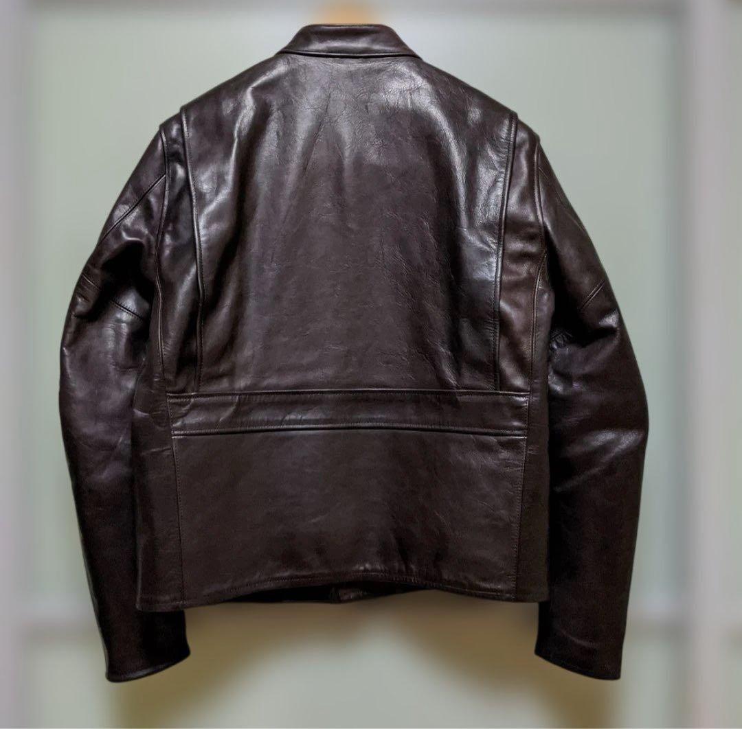 美品 FILL THE BILL ホースレザーライダースジャケット - メルカリ