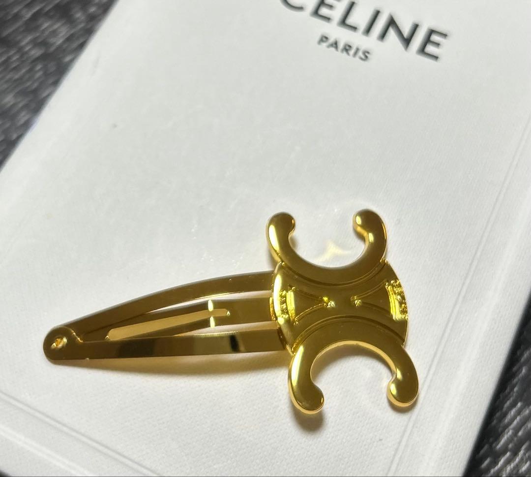 CELINE ゴールド ヘアピン - メルカリ
