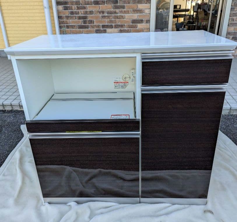 キッチンカウンター　レンジボード　レンジ台 楽天市場】キッチンカウンター 80 幅 キッチン 作業台 セラミック