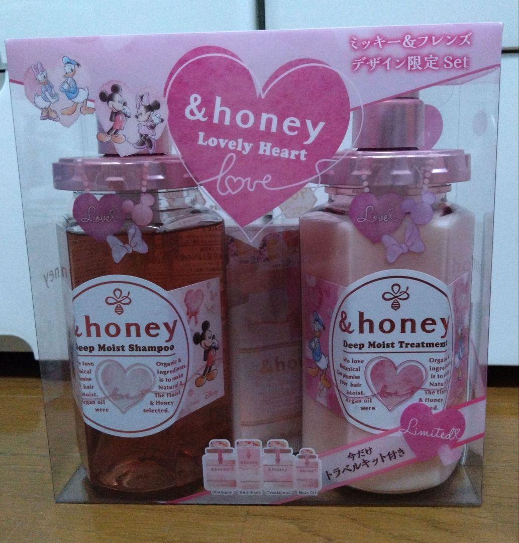 &honey シャンプー、ヘアオイルセット 限定ディズニーキャラクター