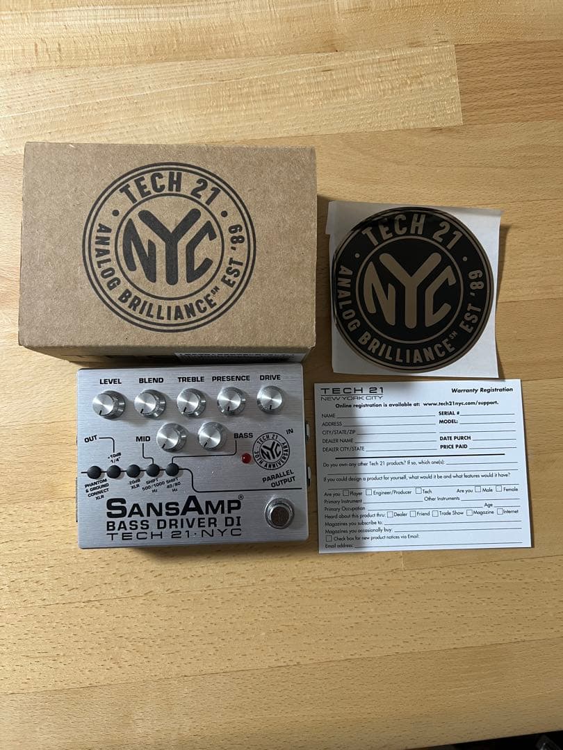 TECH21 SansAmp Bass 1000個限定 サンズアンプ ベース Amazon | TECH21 サンズアンプ SANSAMP VT Bass DI ベース用DI