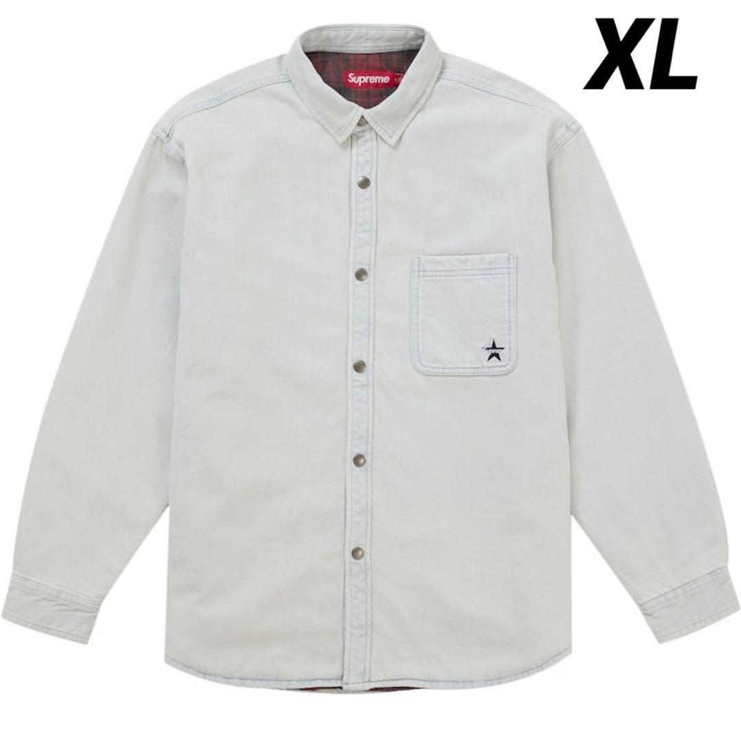 Supreme Quilted Lined Denim Snap Shirt - メルカリ