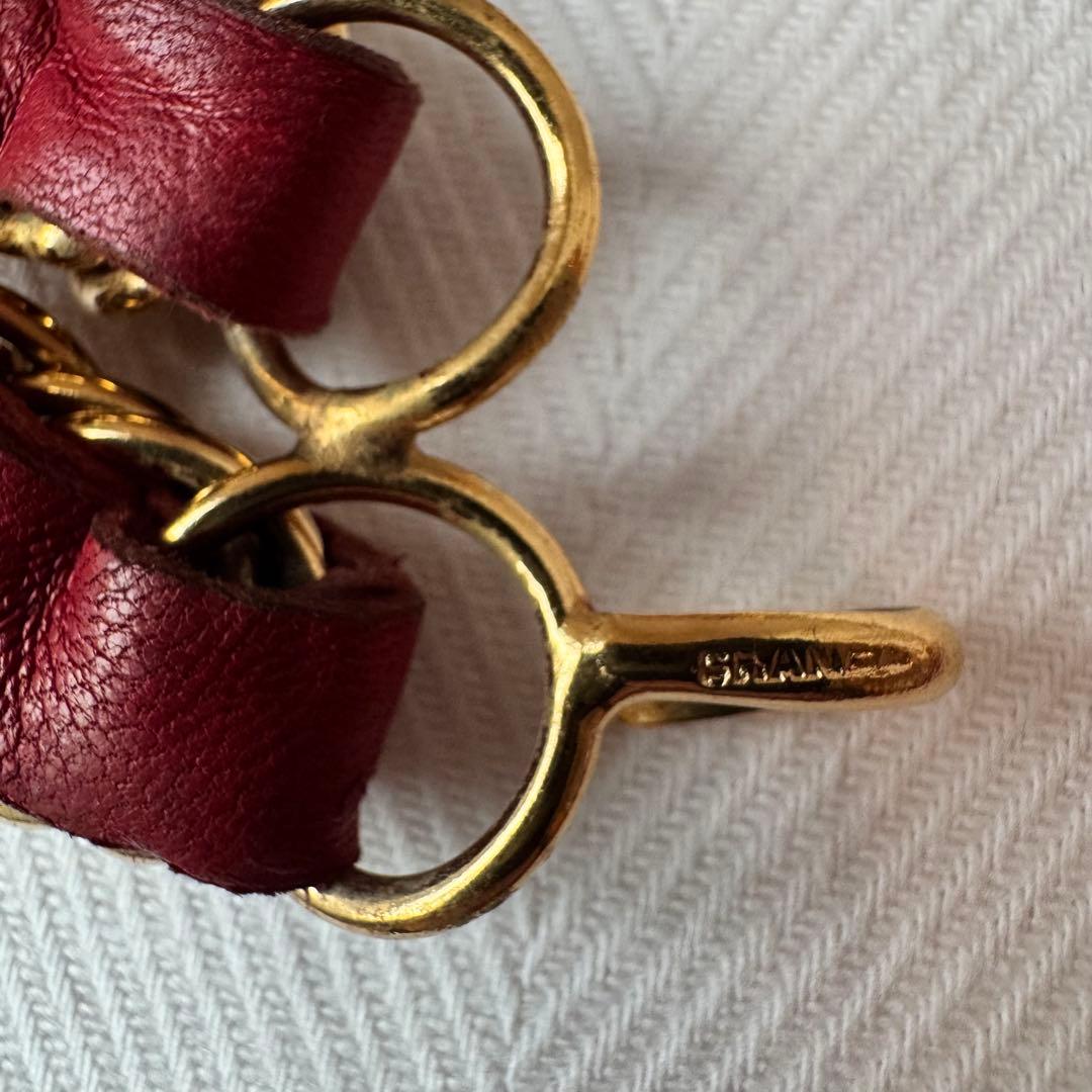 超希少　CHANEL／ヴィンテージ ナンバーチャーム “5” チェーンベルト