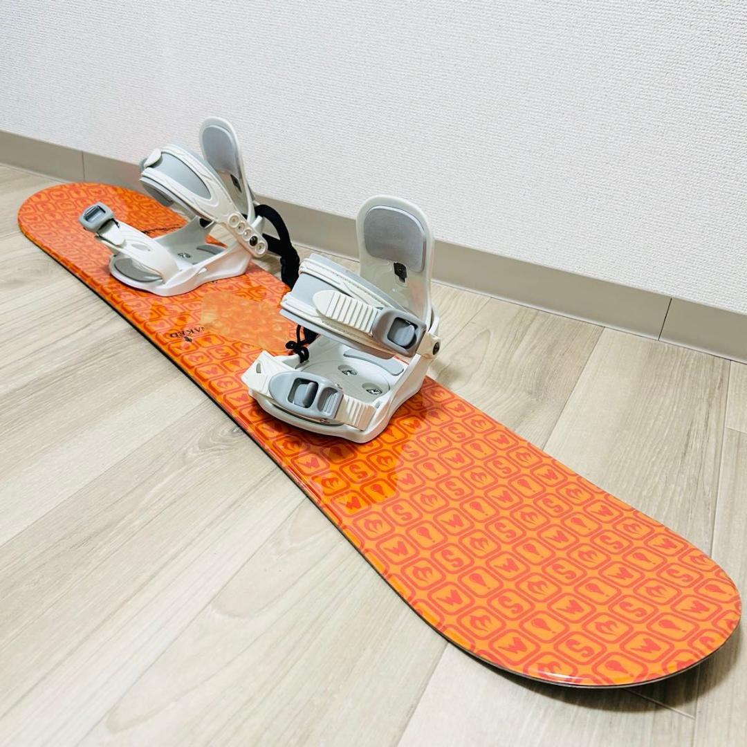 NAKID×NAKED キッズスノーボードセット 108cm バイン付4点セット NAKID