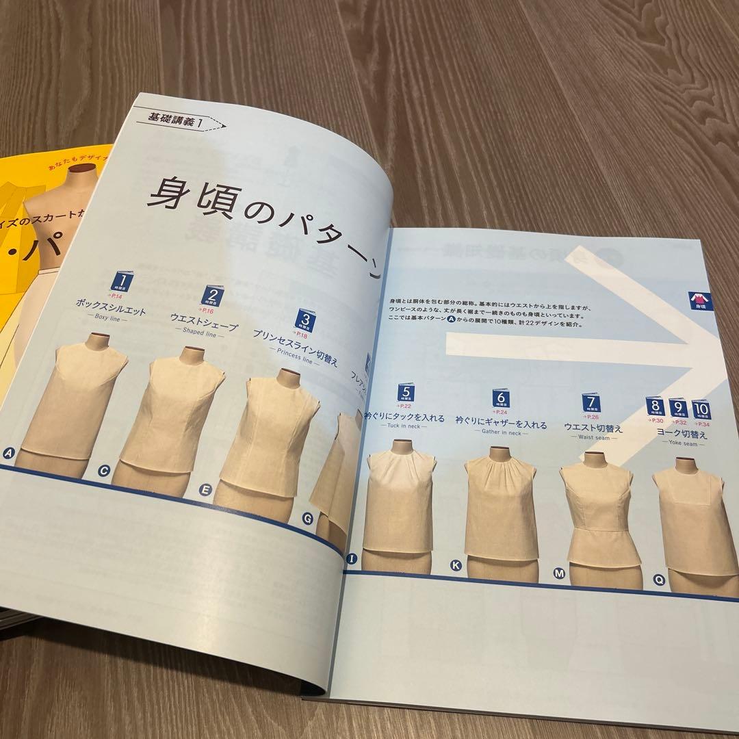 美品 誌上・パターン塾 Vol.1〜5セット 文化服装出版 まるやまはるみ