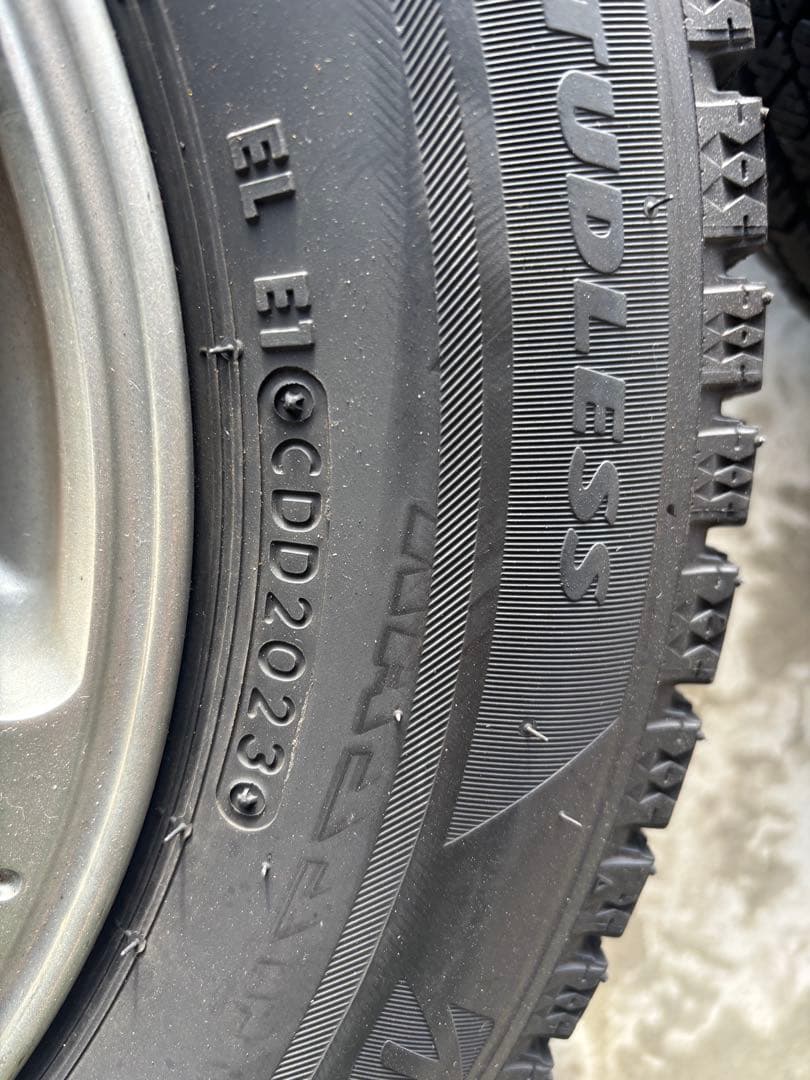 バリ溝早い者勝ち 必ず同時購入 145/80R13 アルミホイールセット ①