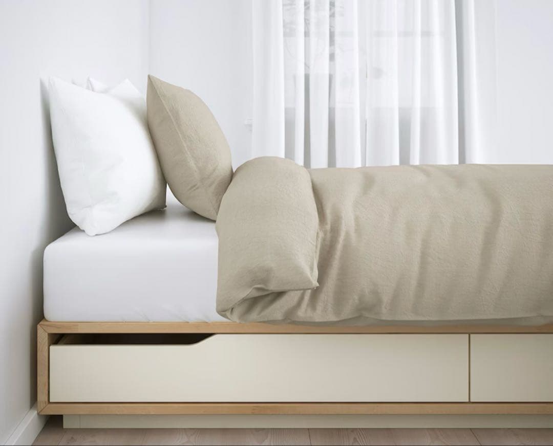 IKEA MANDAL ベッドフレーム 160x200cm 引き出し付き