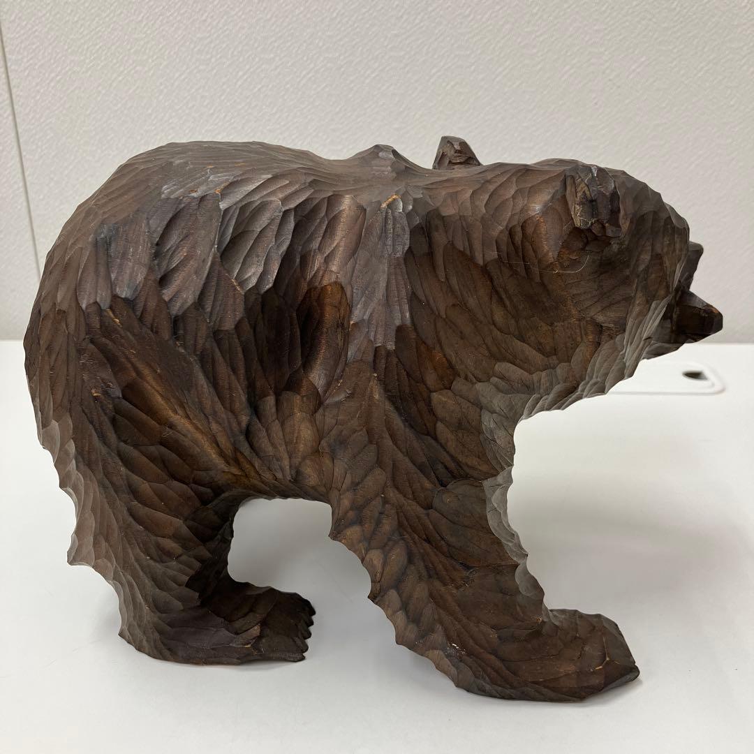 木彫り 熊 北海道アイヌ 伝統工芸品 - メルカリ