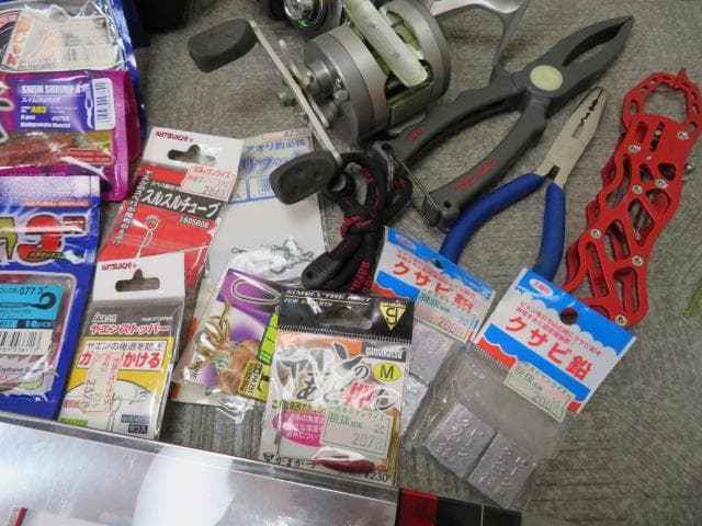 FF3015/14】超大量!! 釣り用品40点以上まとめて 竿/ルアー/ワーム