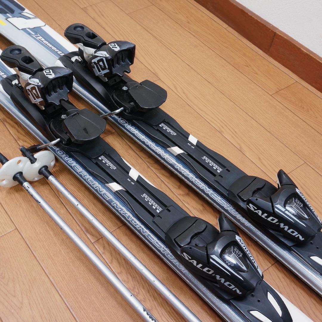 メンテ済 158cm靴27～27.5cm SALOMON スキーセット(160)