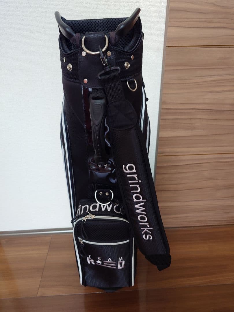 福*助様 【美品】グラインドワークス ゴルフキャディバッグ 黒