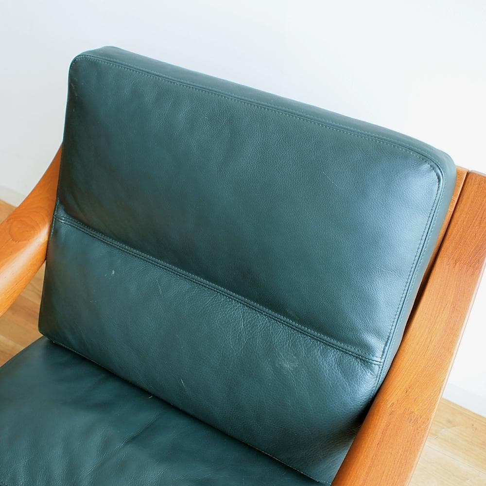 ビンテージ デンマーク製 P.J.Furniture チーク 1人掛けソファ A