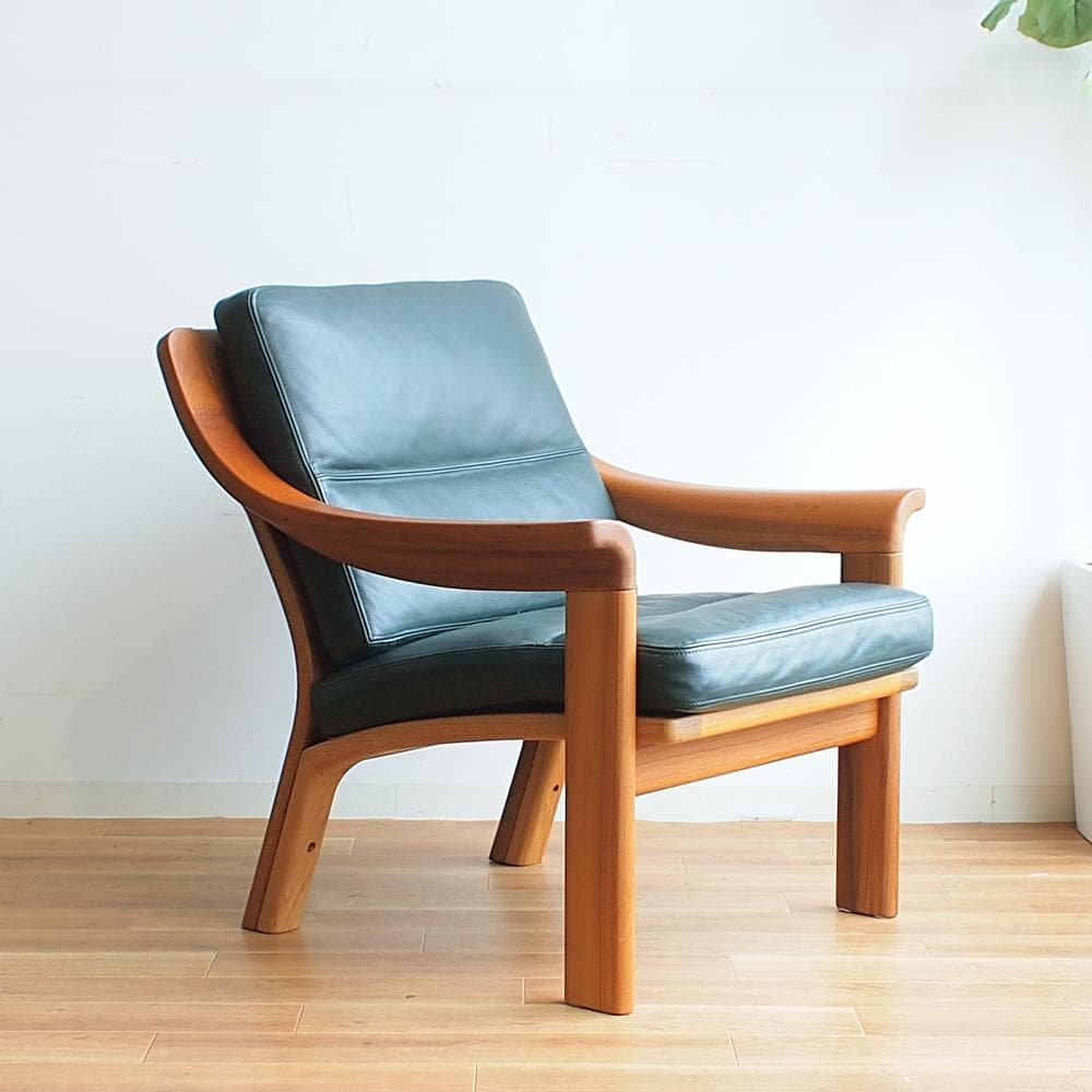 ビンテージ デンマーク製 P.J.Furniture チーク 1人掛けソファ A